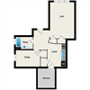 One Bedroom Floor Plan at Reside on Irving Park